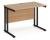 Dams Maestro 25 Rectangular Desk with Twin Cantilever Legs - 1000 x 600mm