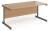 Dams Contract 25 Rectangular Desk with Single Cantilever Legs - 1600 x 800mm