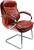 Nautilus Santiago Leather Executive Visitor Chair - Brown