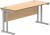 Gala Rectangular Desk with Twin Cantilever Legs - 1600mm x 600mm