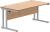 Gala Rectangular Desk with Twin Cantilever Legs - 1600mm x 800mm