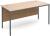 Dams Maestro H-Frame Rectangular Desk with Back Modesty Panel - 1532 x 746mm