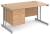 Gentoo Rectangular Desk with Twin Cantilever Legs and 3 Drawer Fixed Pedestal - 1400 x 800mm