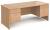 Gentoo Rectangular Desk with Panel End Legs, 2 and 3 Drawer Fixed Pedestals - 1800mm x 800mm