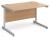 Gentoo Rectangular Desk with Single Cantilever Legs - 1200 x 800mm