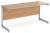 Gentoo Rectangular Desk with Single Cantilever Legs - 1600 x 600mm