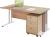 Dynamic Rectangular Desk 1400 x 800mm & 3 Drawer Mobile Pedestal